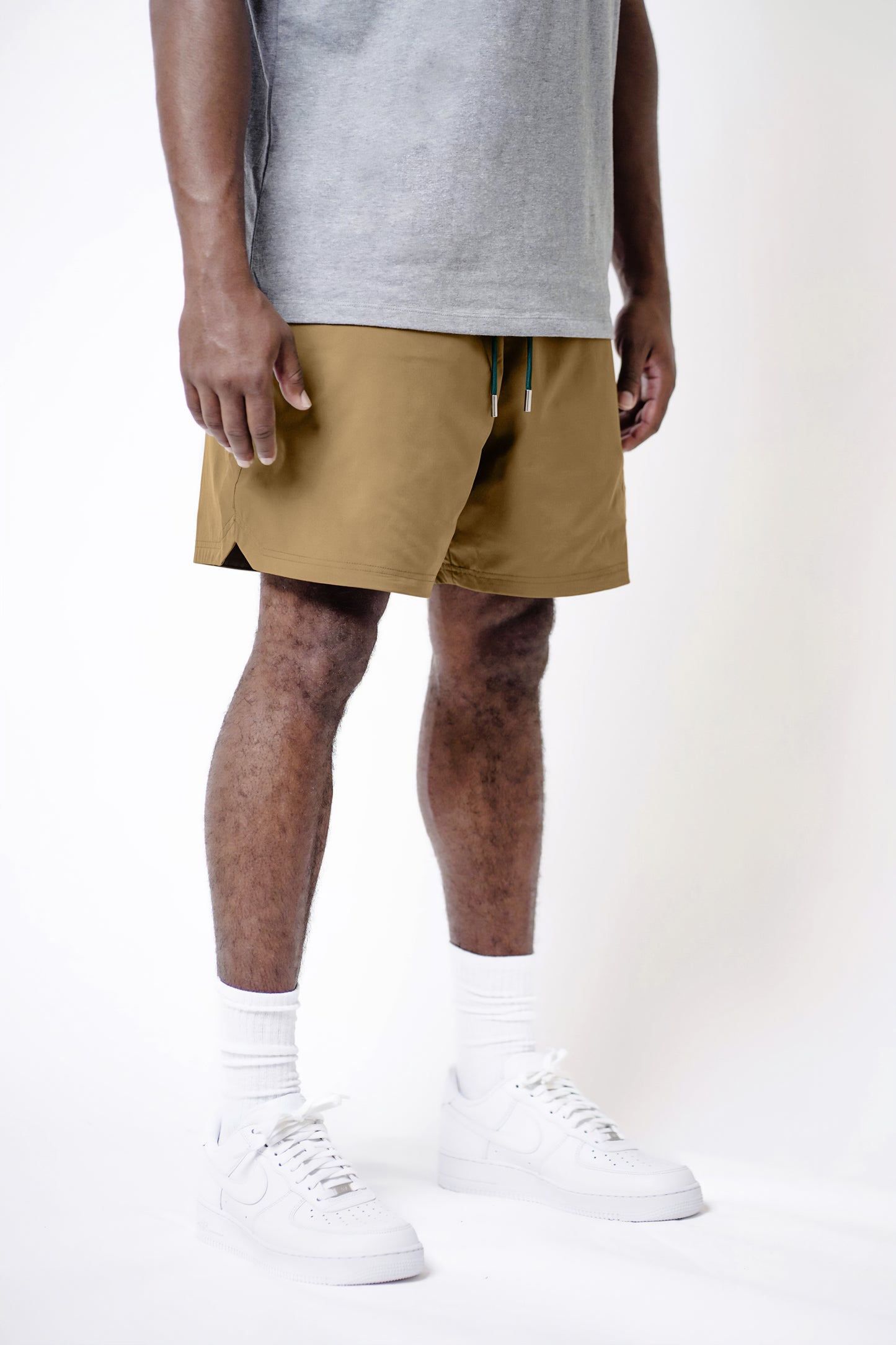 Sand & Forest Green Shorts