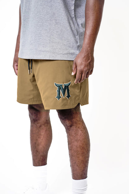 Sand & Forest Green Shorts