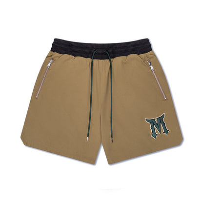 Sand & Forest Green Shorts