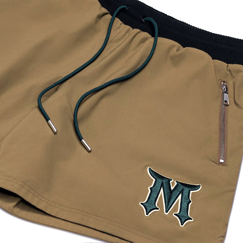 Sand & Forest Green Shorts